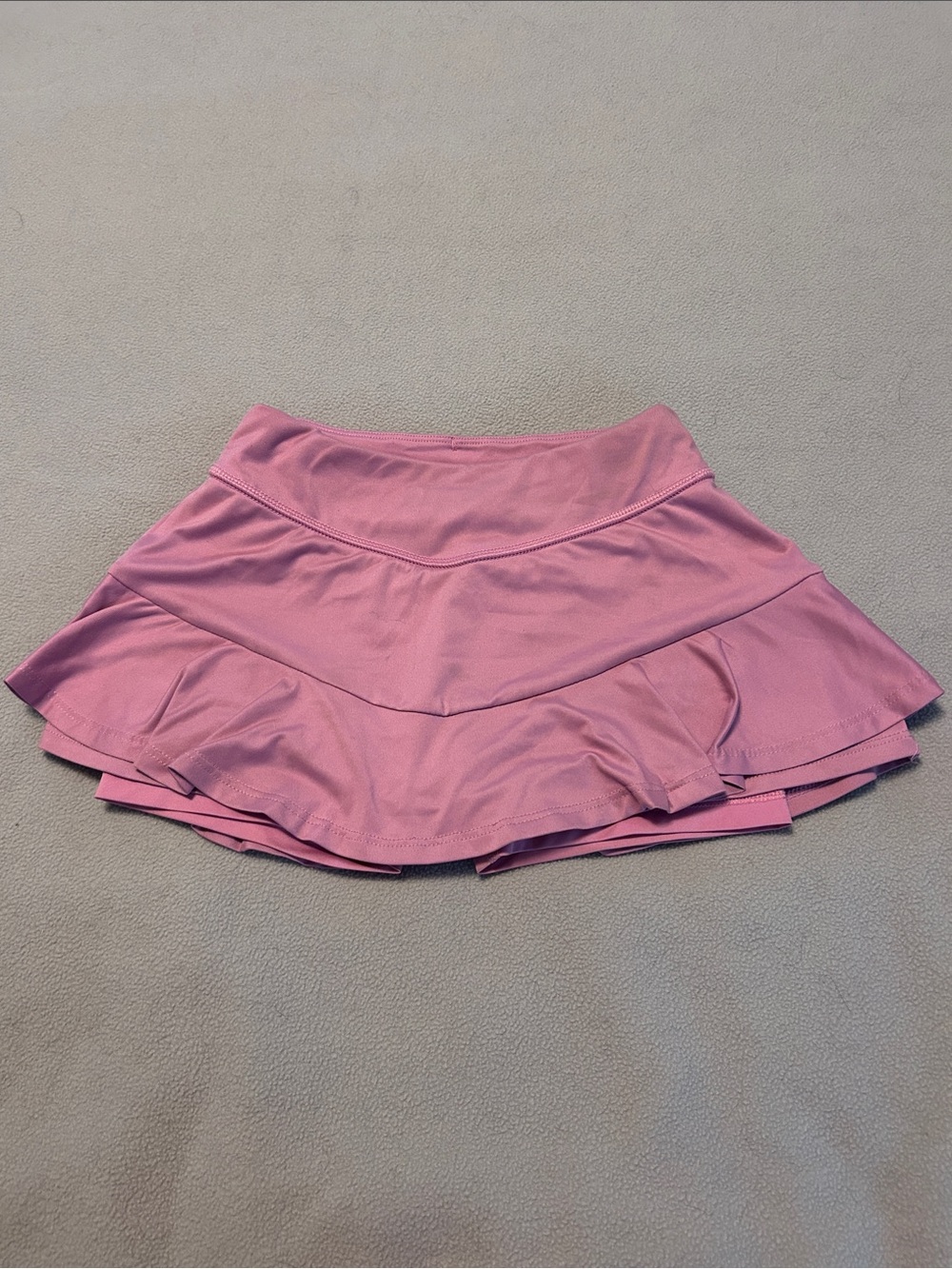 all in motion Girls' Rose Pink Tiered Athletic Skort